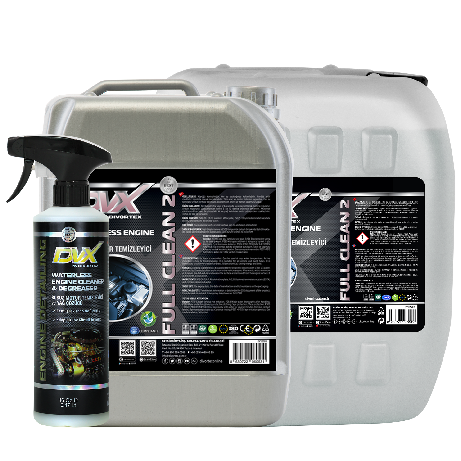 High-performance engine cleaner that protects metal surfaces and engine components.